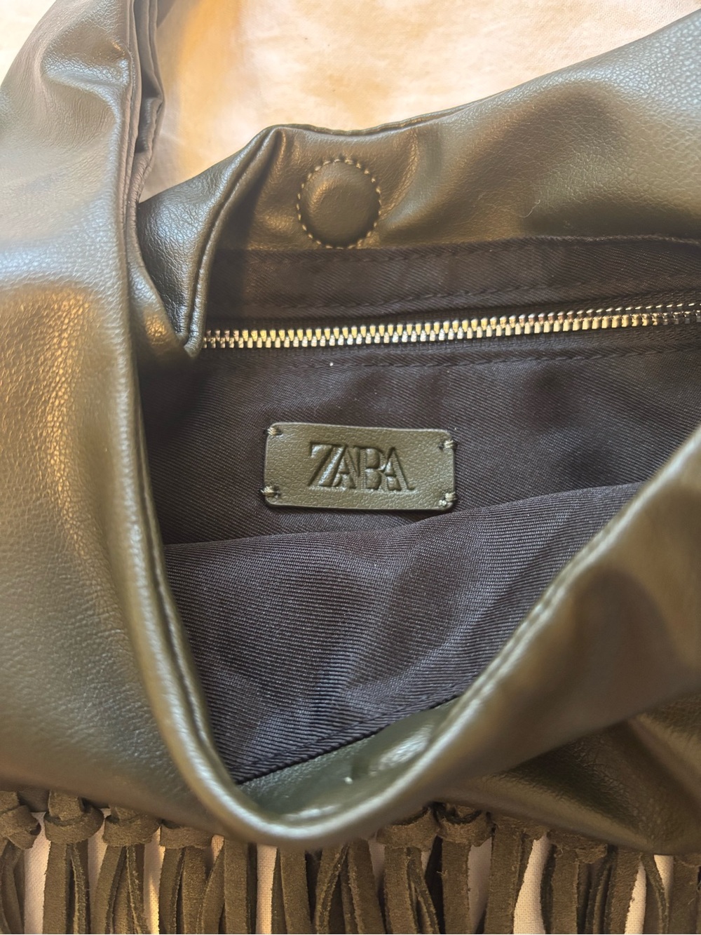 Zara leather fringe bag - Picture 7 of 9